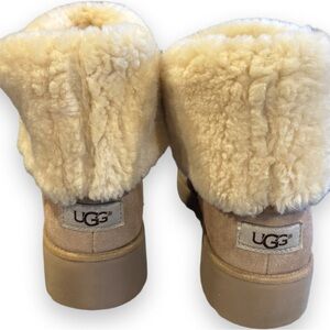 UGG Tan and Cream Amie Winter Boots
